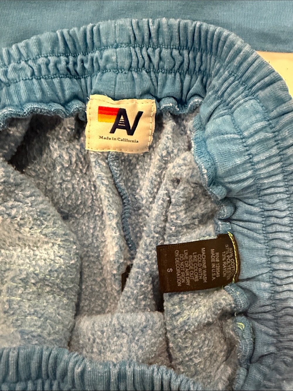 Aviator Nation Crewneck & Shorts Set with Neon Rainbow Stripes - Picture 3 of 4